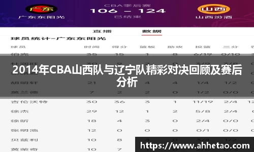 2014年CBA山西队与辽宁队精彩对决回顾及赛后分析