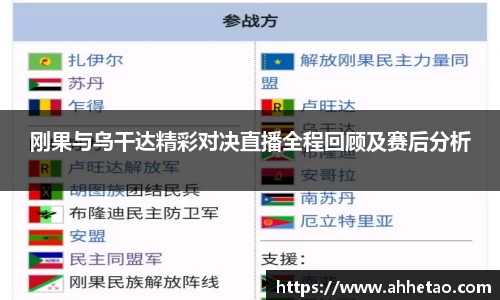 熊猫体育：刚果与乌干达精彩对决直播全程回顾及赛后分析